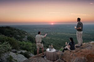 Puesta de sol en Phinda. 