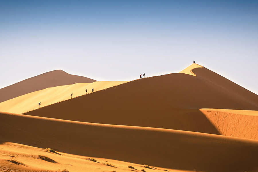 Desert dunes of Namibia.
