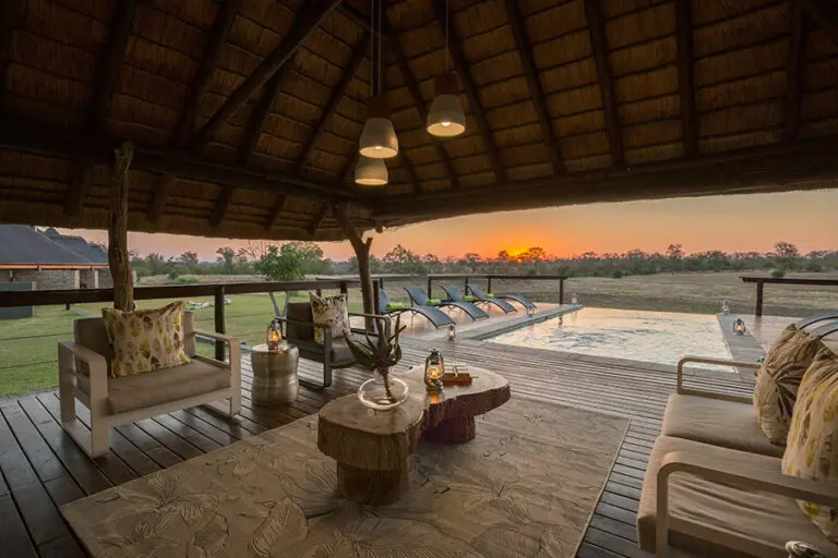 Cool off in the lodge's infinity swimming pool.