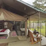 Ol Pejeta Bush Camp ofrece sublimes alojamientos en tiendas de lona.