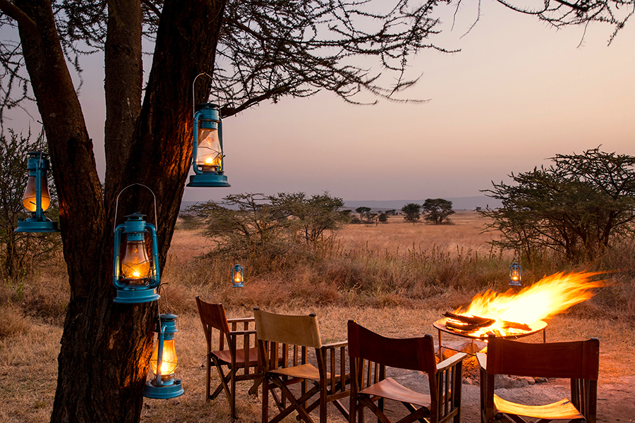 Soak up the sounds of the bush by a roaring fire.