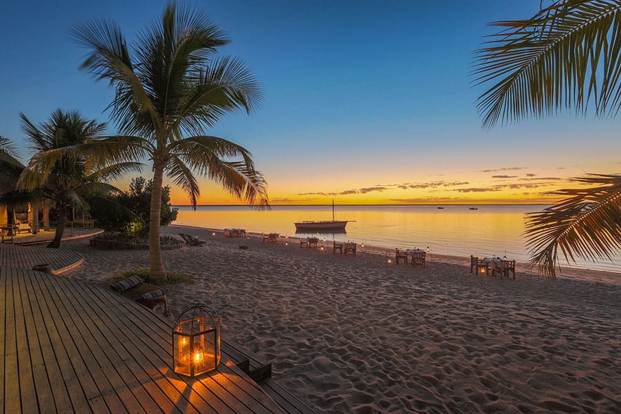 A beautiful sunset from Benguerra Island