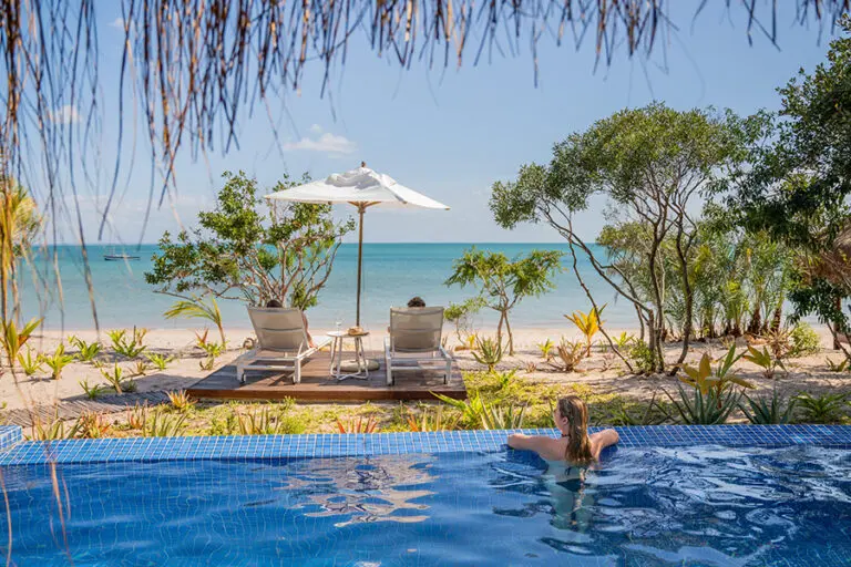 Escape the African heat with a dip in the pool.