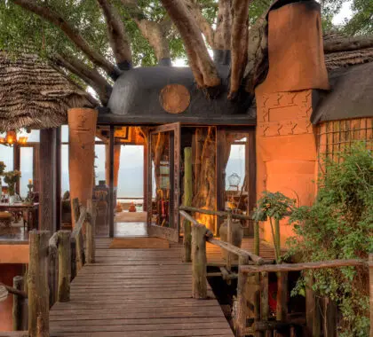 Pancarta del Ngorongoro Crater Lodge
