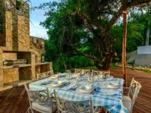 Enjoy a barbeque on your private deck and share a meal with your loved ones.
