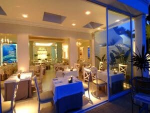 The restaurant offers a variety of yummy food.

