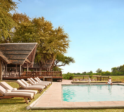 Belmond Khwai River Lodge is set in the Moremi Game Reserve, one of the best reserves in Botswana.
