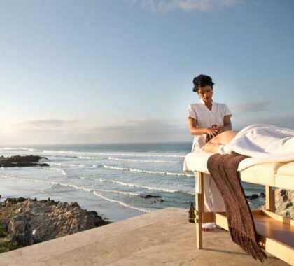 Indulge yourself with an outdoor spa treatment as the sound of the ocean lulls you to sleep.
