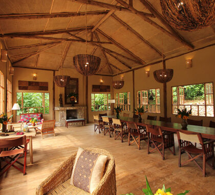 Bwindi Lodge dining room