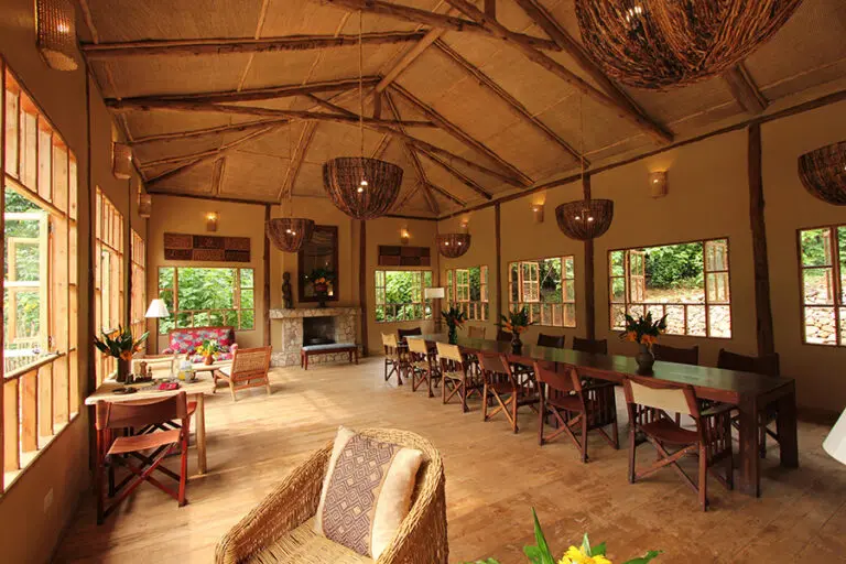 Bwindi Lodge dining room