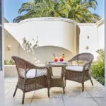 La terraza privada de la Suite de Lujo.