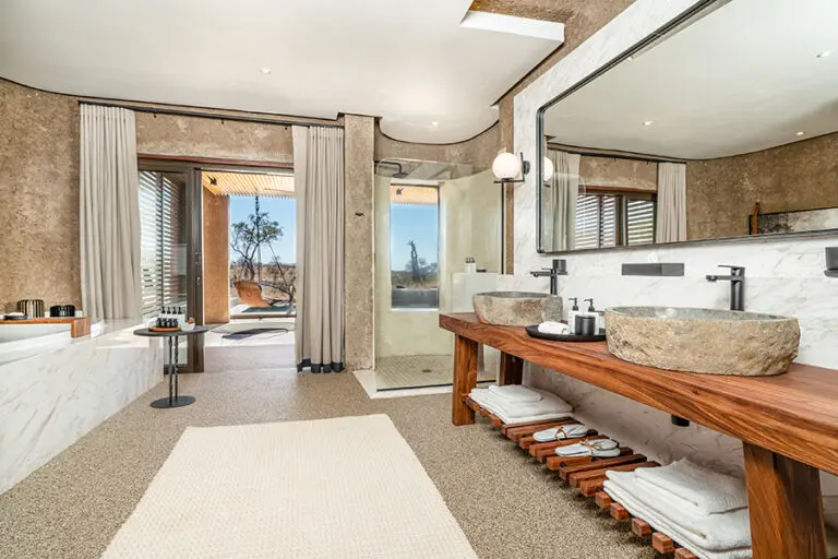 Luxury suite bathroom.