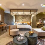 Suite de lujo en el Sabi Sabi Earth Lodge.