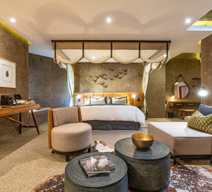 Luxury suite at Sabi Sabi Earth Lodge.
