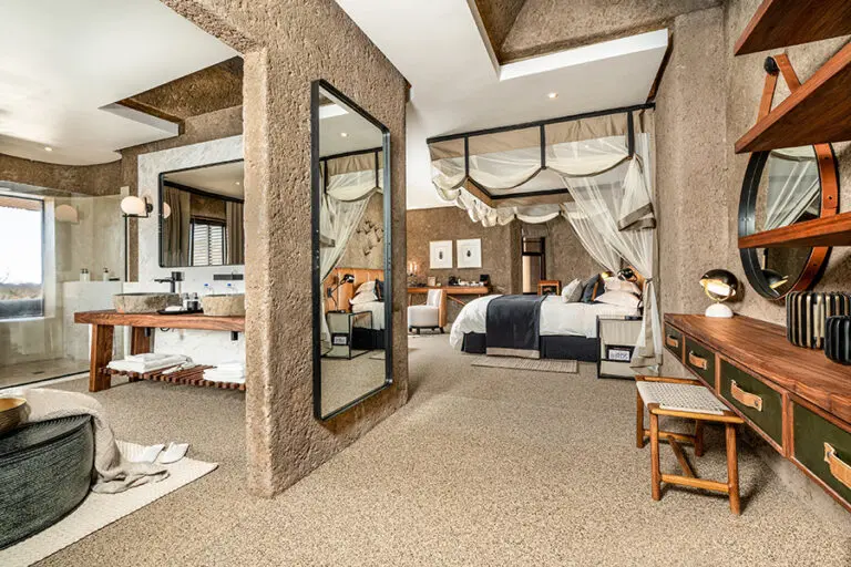 Spacious suite.