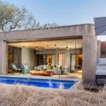 Exterior de la suite de lujo del Earth Lodge.