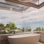 En suite bathroom.