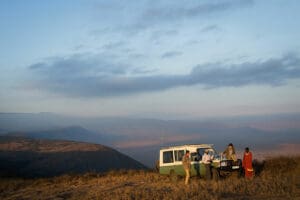 Game drives through Ngorongoro. 