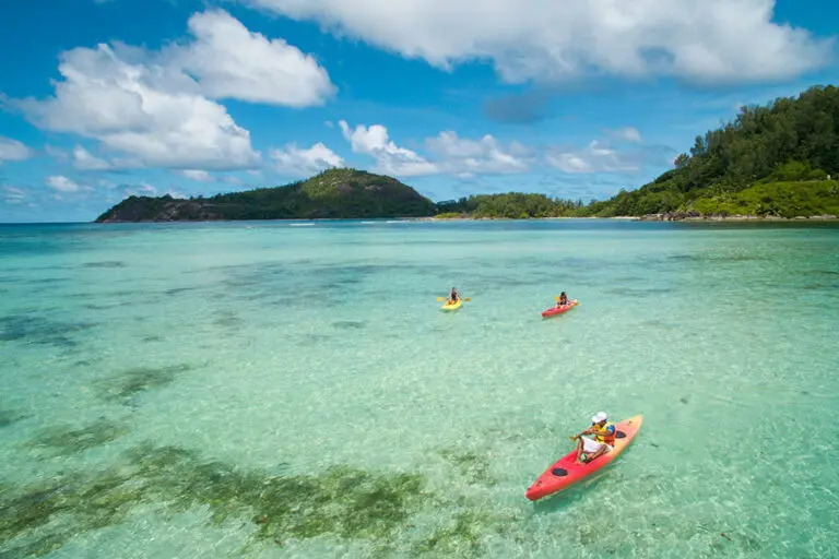 Kayak over the Indian Ocean.