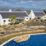 Swimming pool outside of the fybnbos cottages.