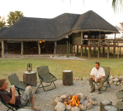 Gather around the boma fire and swap stories of your days adventure.