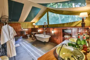 En suite bathrooms.