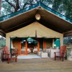 Tented suites have a covered living area, and a private viewing deck so you can enjoy your very own slice of the Okavango.
