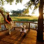 Celebrate your incredible African journey with a loved one by enjoying some sparkling wine on a private viewing deck.
