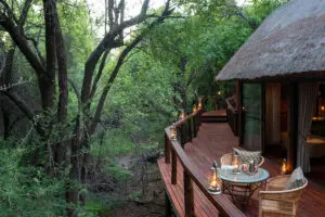 Private suite deck.