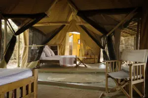 Dormitorio y sala de estar