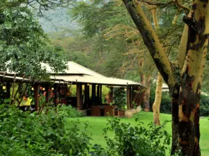 Tucked away under trees on the shores of Lake Elmenteita, this camp enjoys a unique setting.
