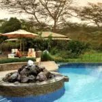 Cool off in the lodge's swimming pool on hot summer afternoons.
