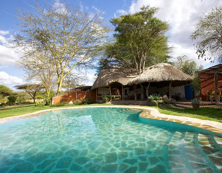 Have a refreshing swim in the pool.
