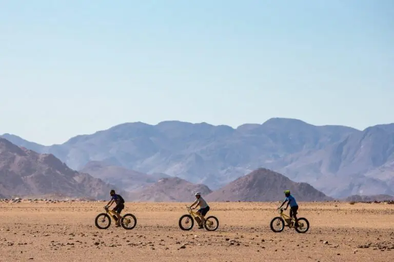 Explore the private Kulala Wilderness Reserve by bike.