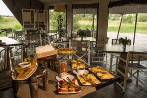 Delicious treats served before a game drive.