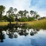 Mokoro safaris on offer at Gomoti Plains Camp.