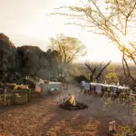 Breakfast in the bush. 