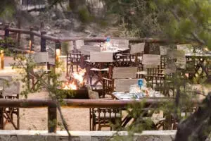 The dining deck.