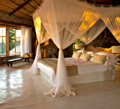 Golden sunshine floods into your suite at Kaya Mawa, one of our favourite honeymoon lodges.