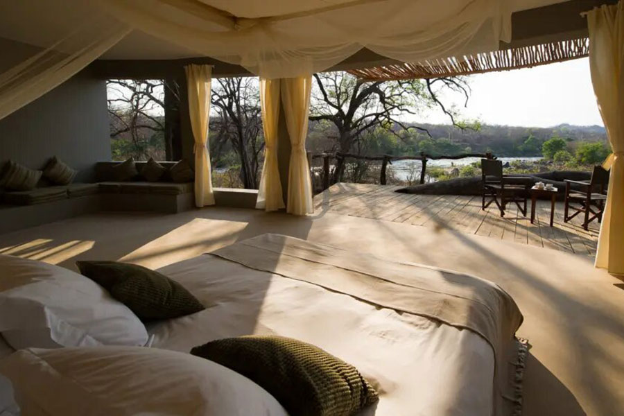 View from your bedroom at Mkulumadzi Lodge.