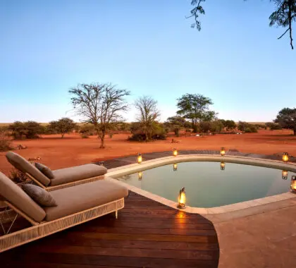 Private plunge pools off the rooms.