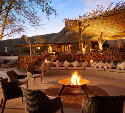 The perfect gathering area after game drives.