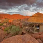 Exterior of the bedroom at Mowani mountain camp
