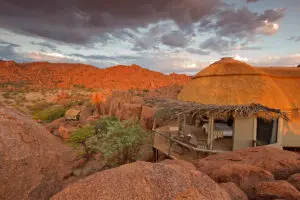 Exterior of the bedroom at Mowani mountain camp