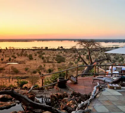 Overlooking the Chobe floodplains, super-secluded Ngoma Lodge is perfect for honeymooners.