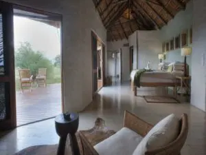 Cada habitación da a una terraza privada