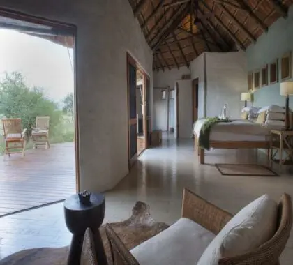 Cada habitación da a una terraza privada