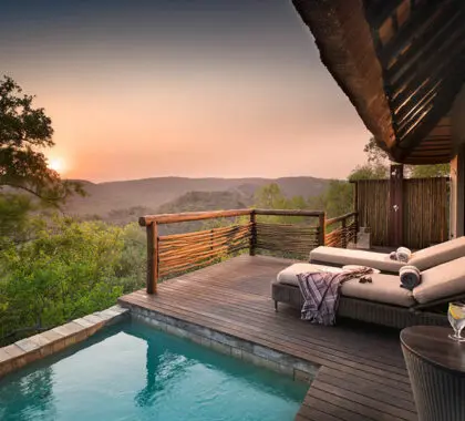 Suite con piscina privada.