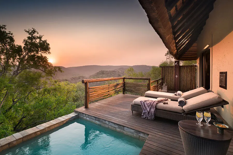 Suite con piscina privada.