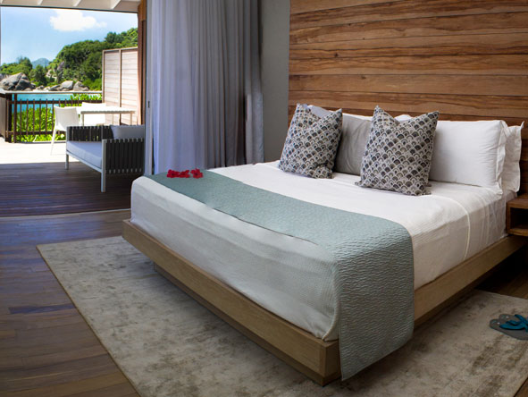 Feel totally cocooned and at-home in your private beach-chic suite.
